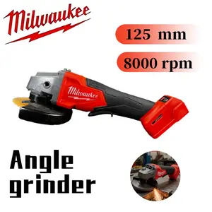 Milwaukee  Angle Grinder 125mm 8000RPM M14 Cordless Power Tool – Metal Cutting, Grinding, Construction Use