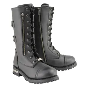 Milwaukee Leather Men’s Engineer Biker Boots - Leather Riding Footwear for Street & Daily Wear