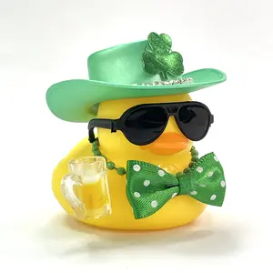Beer party duck car Interior accessories car decorate.cowboy rubber duck jeep duck.