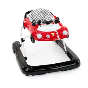 3-in-1 Baby Car Walker Activity Walker Red Racer Adjustable Foldable 6 Months+
