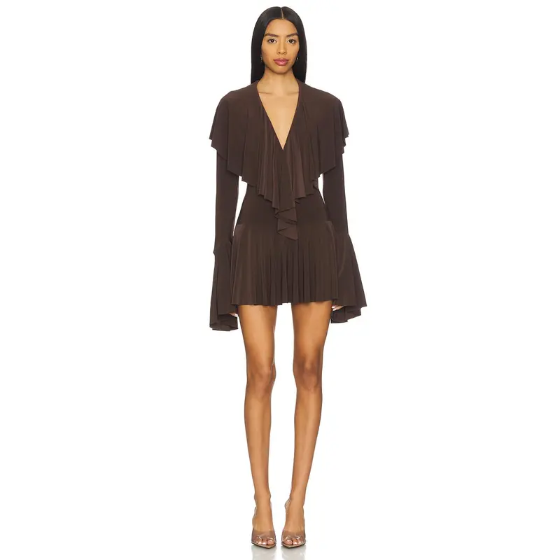 revolve brown feather dress Costes Poplin Feather Dress White / XL