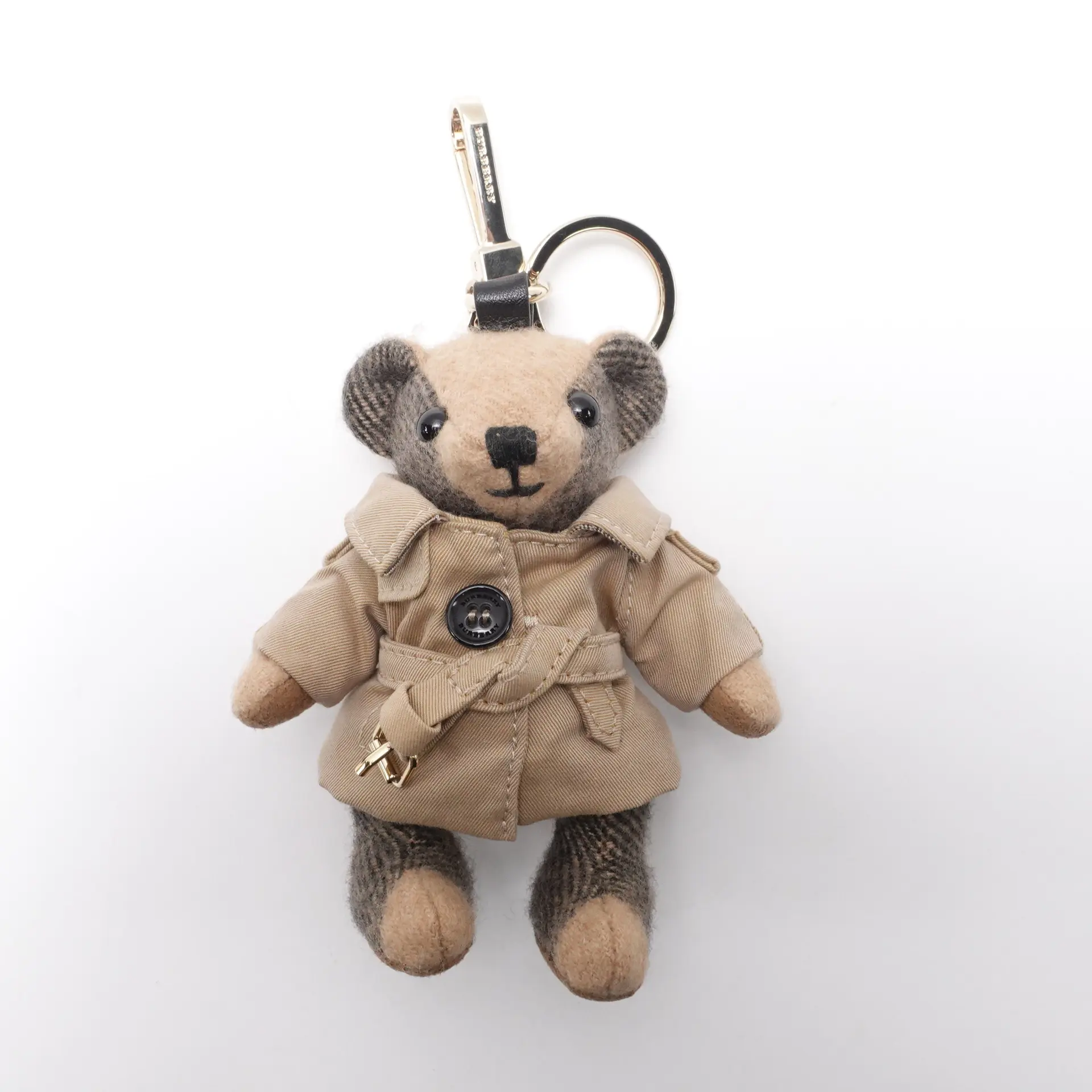 Pre-owned BURBERRY Fabric Bag Accessories Thomas Bear Trench Coat Bag Charm T10455860