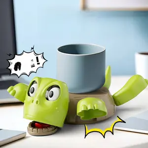 Quirky Turtle Coaster Pressing Turtle Coaster Creative Funny Fun Desktop Press Me Turtle Staring Toy Ornament