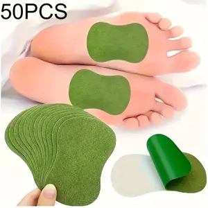 Soothing Mugwort & Ginger Herbal Patches, Breathable Fabric (50 Pcs)