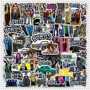 American Vintage Graffiti Sticker, 100pcs/2 Set Creative Cartoon Sticker, DIY Decorative Sticker for Phone Case & Skateboard & Car, Ornaments, Sticker for Cars