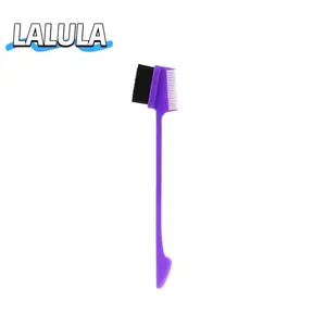 【LALULA】Human Hair Wig Tool 1 Pieces Hair Edge Brush Double Sided Hair Comb Pack Smooth Brush Comb Grooming