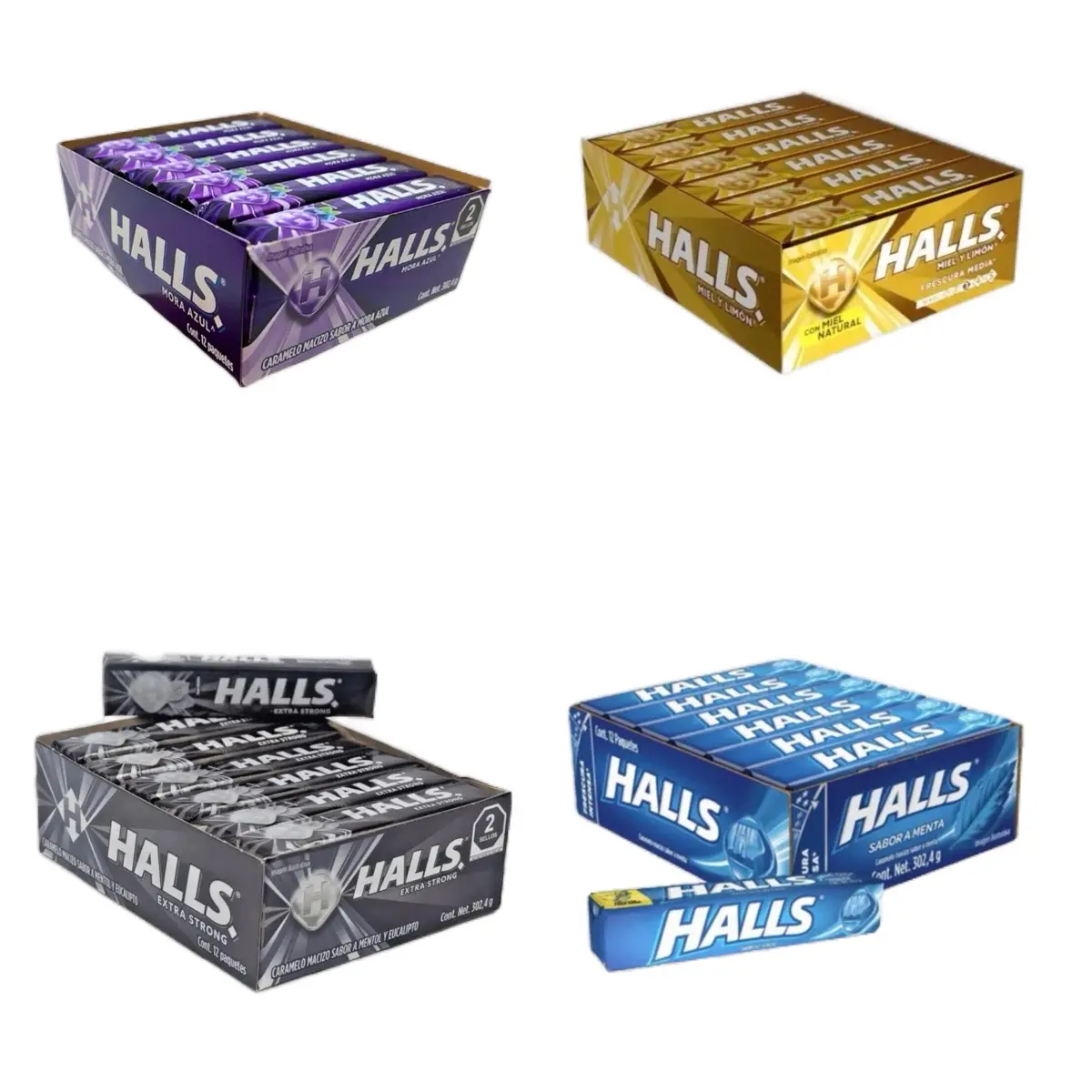 Halls Flavored Hard Candy 12 Pack (302.4 Oz) Refresh
