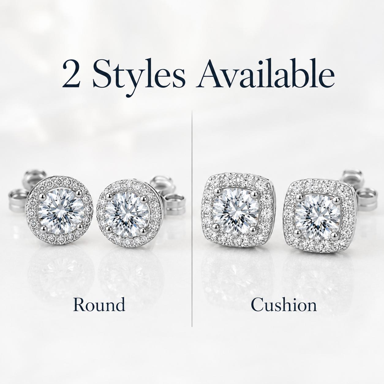 Unisex S925 Silver Cubic Zirconia Stud Earrings - Men's Accessories, Classic Elegant CZ Jewelry for Birthday, Wedding Wear, Everyday, Men's Earrings, Daily, Artificial Diamond Earrings