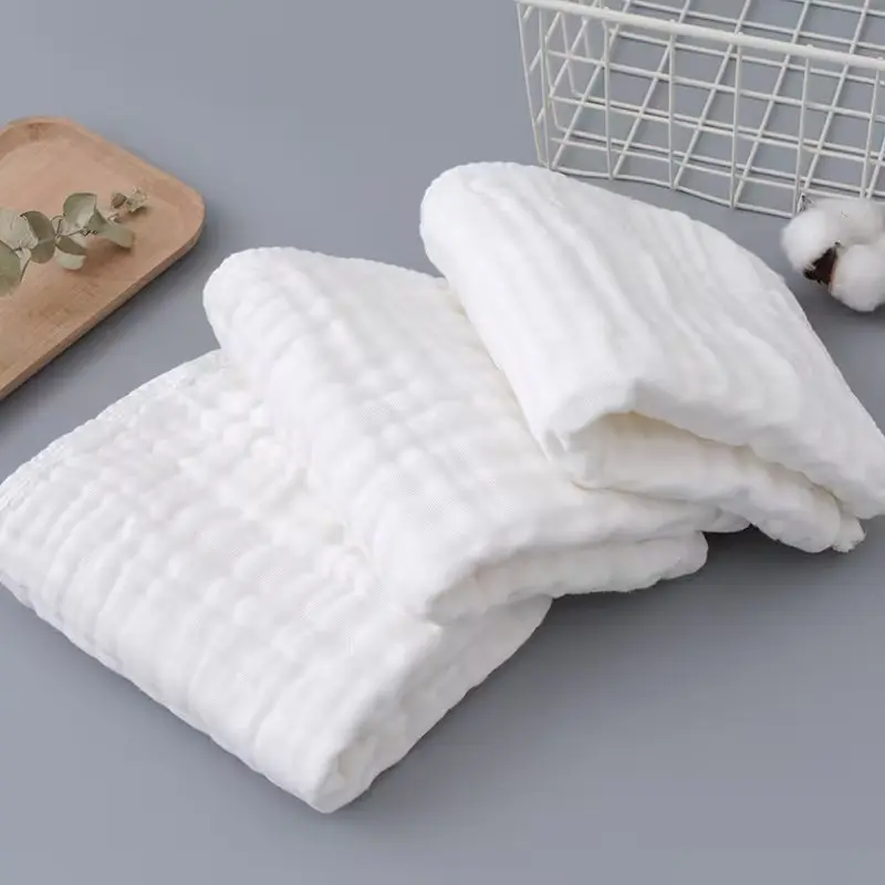 6-Piece Cotton Burp Cloth Set, Universal Baby Bibs, Soft Absorbent, Hand Washable, Reusable, 45cm X 24cm, All Ages, Infant, Burping Cloths for Babies