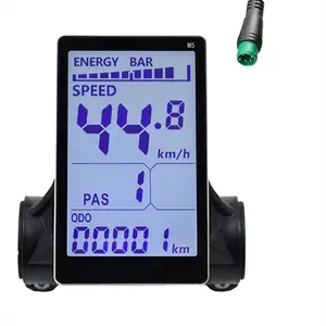 M5 Electric Bike LCD Display Meter 24V 36V 48V 60V E Scooter LCD Panel Screen for Mountain Electric Bike(5PIN) US