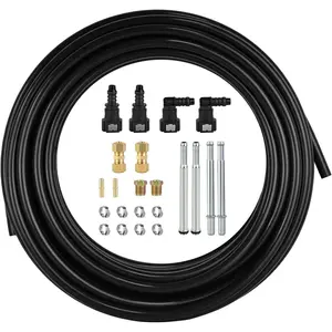 Upgraded 25 Feet 5/16" Air Tubing Automotive Fuel Line Repair Kit Plastic Fuel Line Replacement Kit for Cars and Trucks
