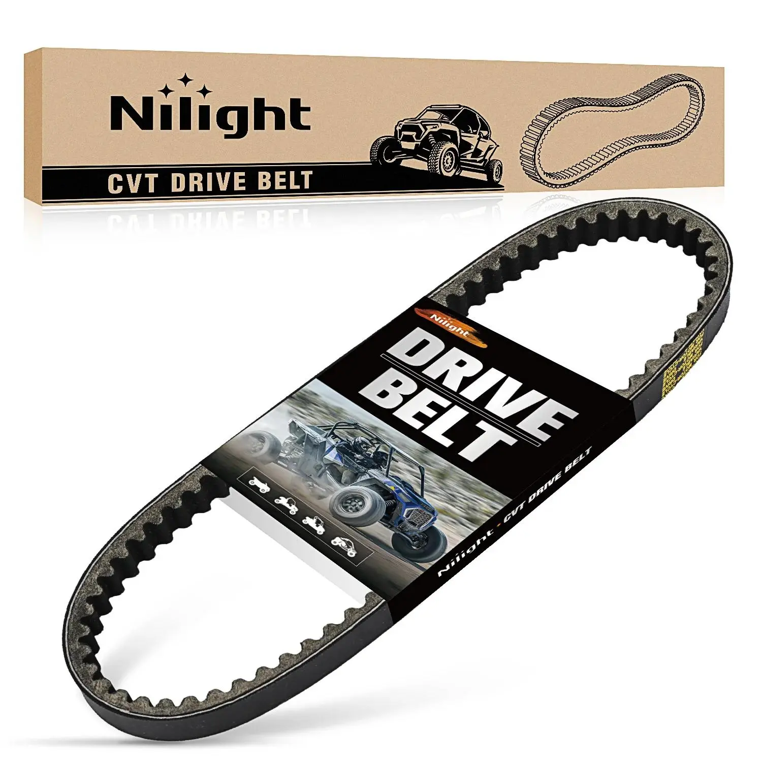 Drive Belt 669-18-30 Replacement for 4 Stroke GY6 49cc 50cc 139QMB Engine Premium CVT Drive Belts for Axis m200 Roketa Baja Tank Jmstar Taotao Jonway Vespa Scooter Moped ATV, 1 Pack #669 18 30