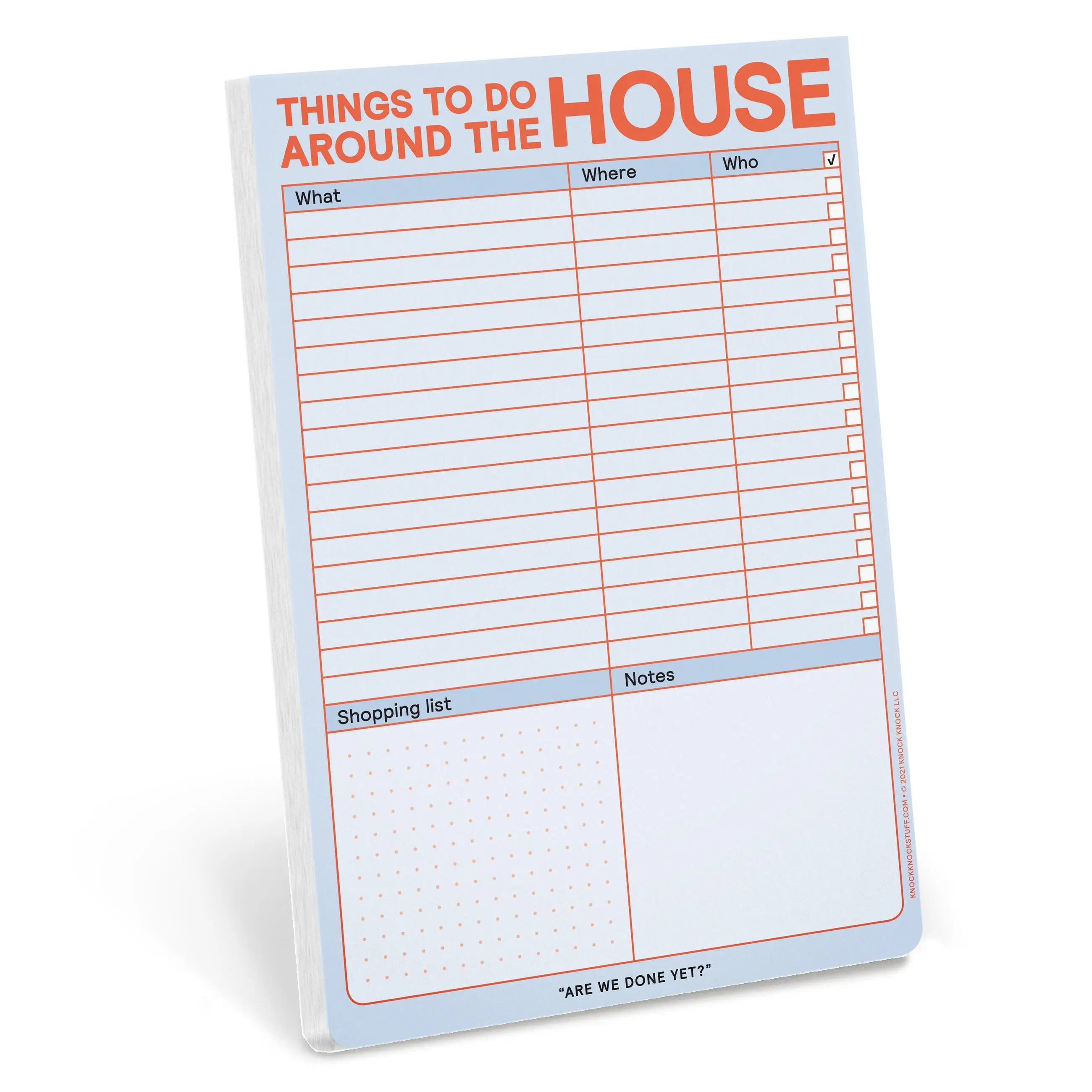 Things to Do Around the House Notepad with Magnet (Pastel Edition)