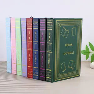 Book and Reading Journal with Reading Trackers, Logs, 200 Review Pages, Hardcover with Ribbon Bookmarks and Gold Foil, Reading Planner