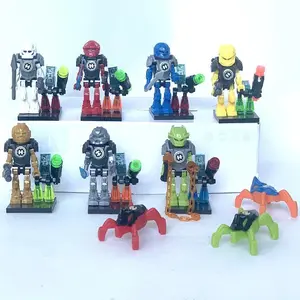 Hero Movie Series Dinosaur Team Building Blocks Yellow Green Soliders Red Warrior Mighty Morphin Action Figures Toys Kids Gifts