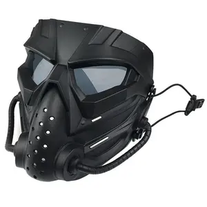 Tactical Full Face Protective Mask Live CS Paintball Alien Protective Mask Military Fan Equipment Outdoor Gameshiesty mask bulletproof plate tactical accessories