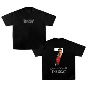 THE GOAT - RONALDO World Champion 2026 Soccer Graphic Top, CR7 Soccer Legend Fan Gear, Sport Merch, Gift For Fan, Cotton Menswear Streetwear