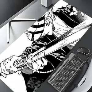 Anime Pattern Mouse Pad, Rectangle Gaming Mouse Pad, Non-slip Rubber Base Desk Keyboard Mat for Home Office, Desk Gadgets, Gaming Desk Accessory, Office Desk Accessories