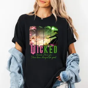 Wicked Changed For Good Shirt Wizard Movie Fan Youth Shirt Broadway Inspired Sweatshirt Wicked Musical Gifts No Glitter.