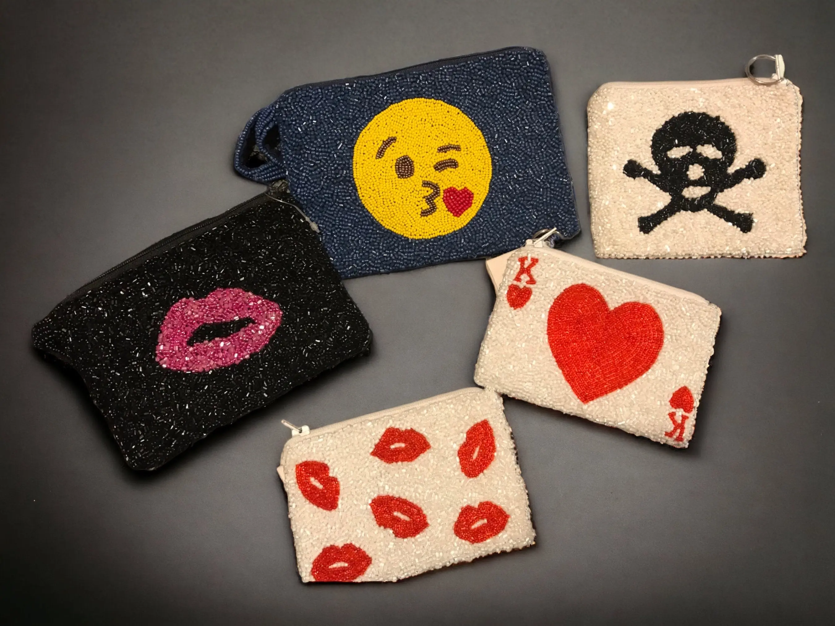 Mini Beaded Pouch | Custom Handmade Zippered Coin Purse