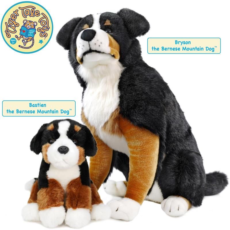 Bastien The Bernese Mountain Dog | 13 Inch Stuffed Animal Plush | By TigerHart Toys
