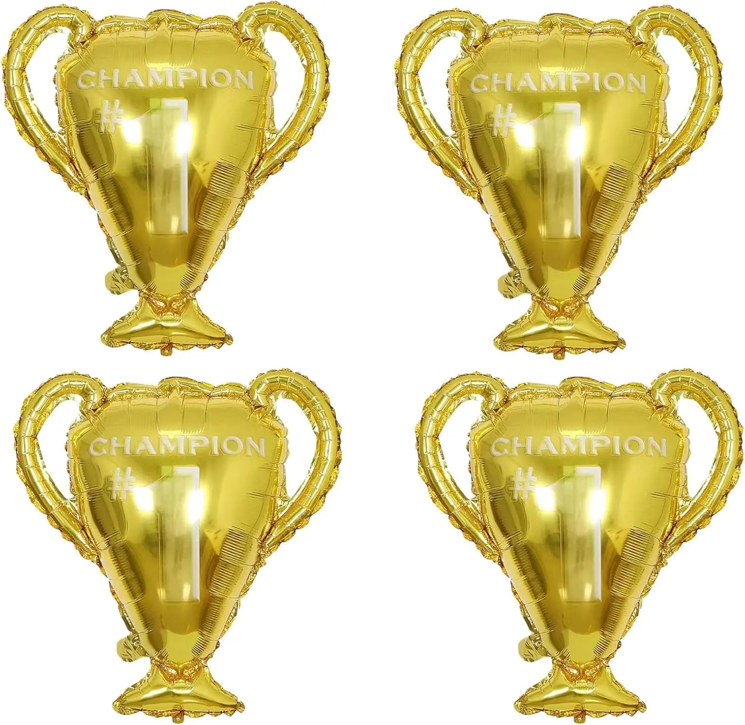 4 count   Foil Balloons Championship Foil Trophy Balloon The First Prize  Balloons Basketball Soccer Football Anniversary Birthday  Party Decorations