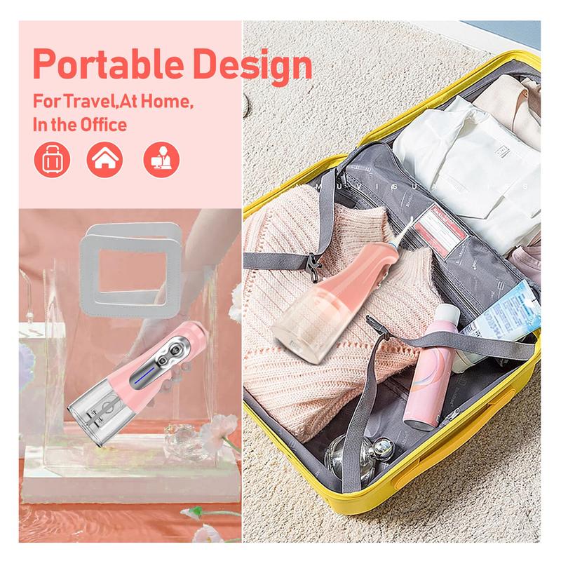 Water Dental Flosser Cordless for Teeth Pick Cleaning - Powerful Oral Irrigator with 6 Adjustable Modes,320ML Portable & Rechargeable IPX7 Waterproof Cleaner Picks A good helper for private teeth cleaning