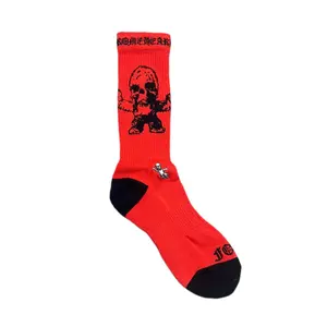 Chrome Hearts x Foti Harris Teeter Logo Socks Red Black