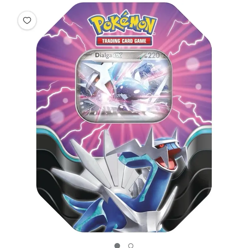 Pokemon TCG: Azure Legends Tin – Dialga ex (4 Booster Packs & 1 Foil Promo Card)