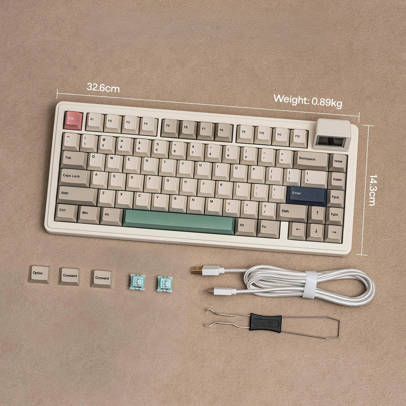 EPOMAKER RT82 Wireless Mechanical Keyboard with Screen QMK/VIA Custom Tri-Mode USB-C/BT 5.0/2.4GHz Hot-Swappable Gasket  South-Facing RGB Backlight 5-Paddings, PBT Keycaps  creamykeyboards for PC/Mac TikTokShopCyberMonday,techvibes