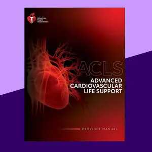 AHA ACLS Provider Manual with Reference Card – 2020 Paperback Edition for Mastering Advanced Cardiovascular Life Support