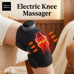 Electric Knee Massager  Self-heating4060C Far Infrared Heat  5 Vibration Modes Type-C Rechargeable Adjustable Fit KneeElbowShoulder