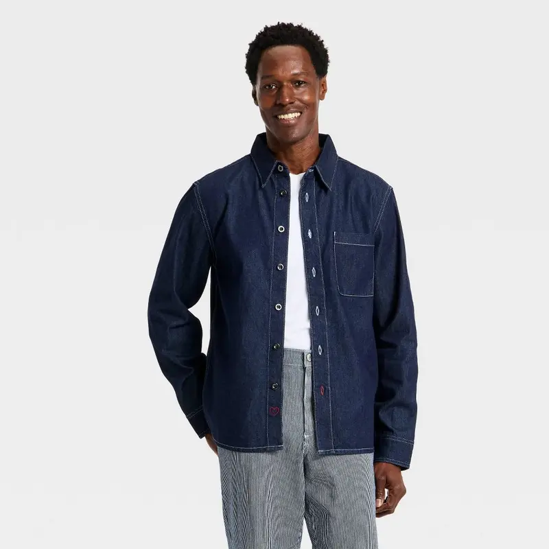 toteme denim overshirt - TikTok Shop