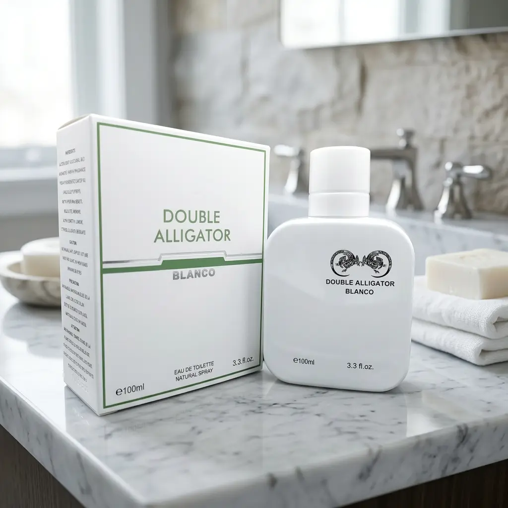 Double Alligator Blanco Eau de Toilette Natural Spray – 100ml / 3.3 fl. oz. | Clean White Bottle Men's Cologne