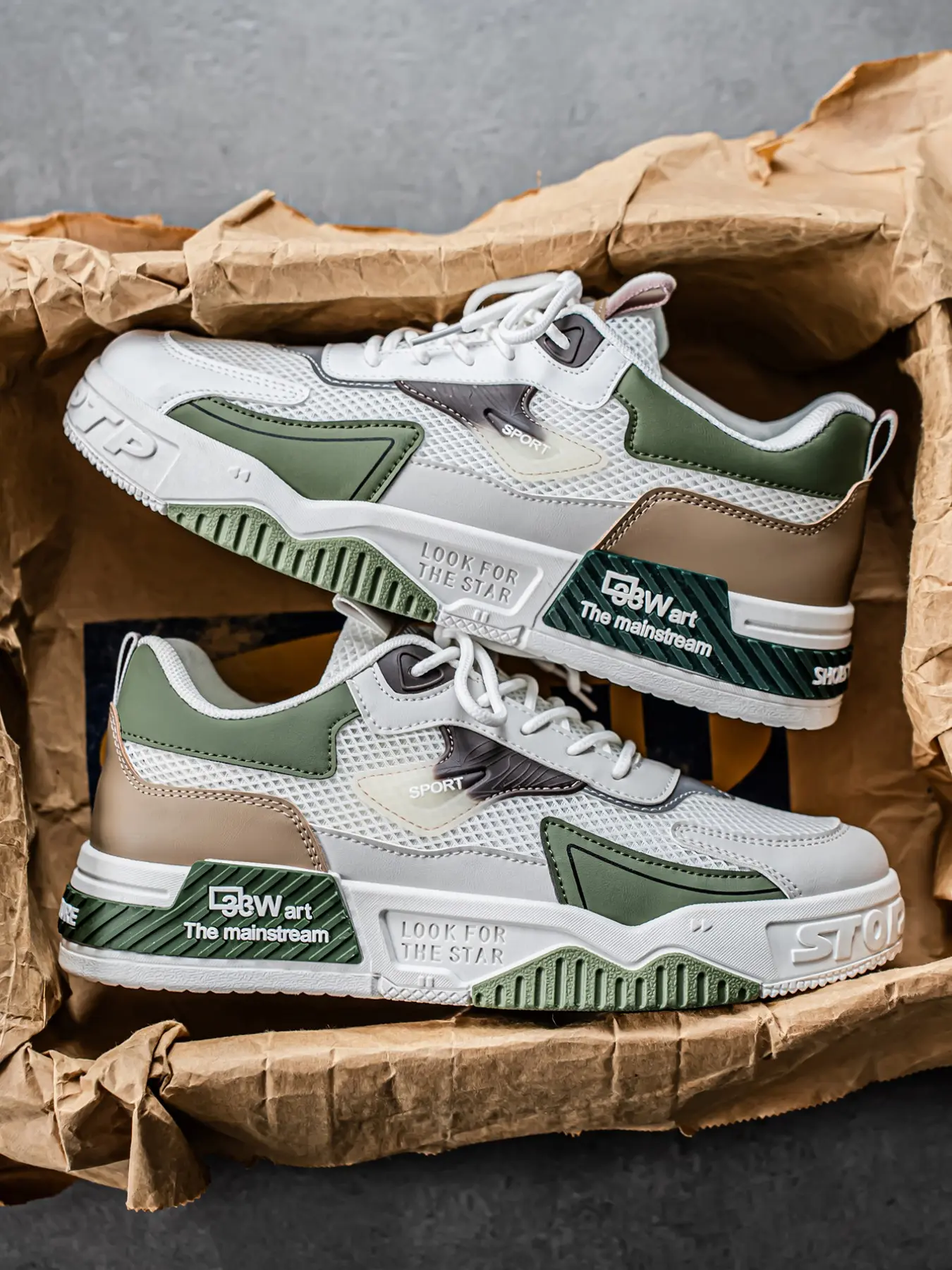 Spring Summer Breathable New Skateboard Shoes, Casual Skateboarding Shoes, Skater Shoes, Street Shoes, Streetwear Shoes, Outdoor Sports Lace-Up Comfort Cool All-Season Wear, Large Size Available, Skateboarding Shoes