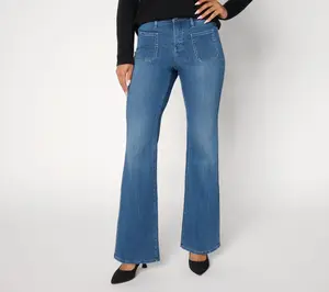 NYDJ Sure Stretch Ava Flare Patch Pocket Jeans