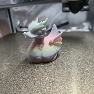 Glow in the dark rainbow dragon duck