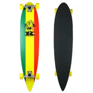 Krown Longboard Complete Pintail Rasta Krown Longboard Complete Pintail Rasta