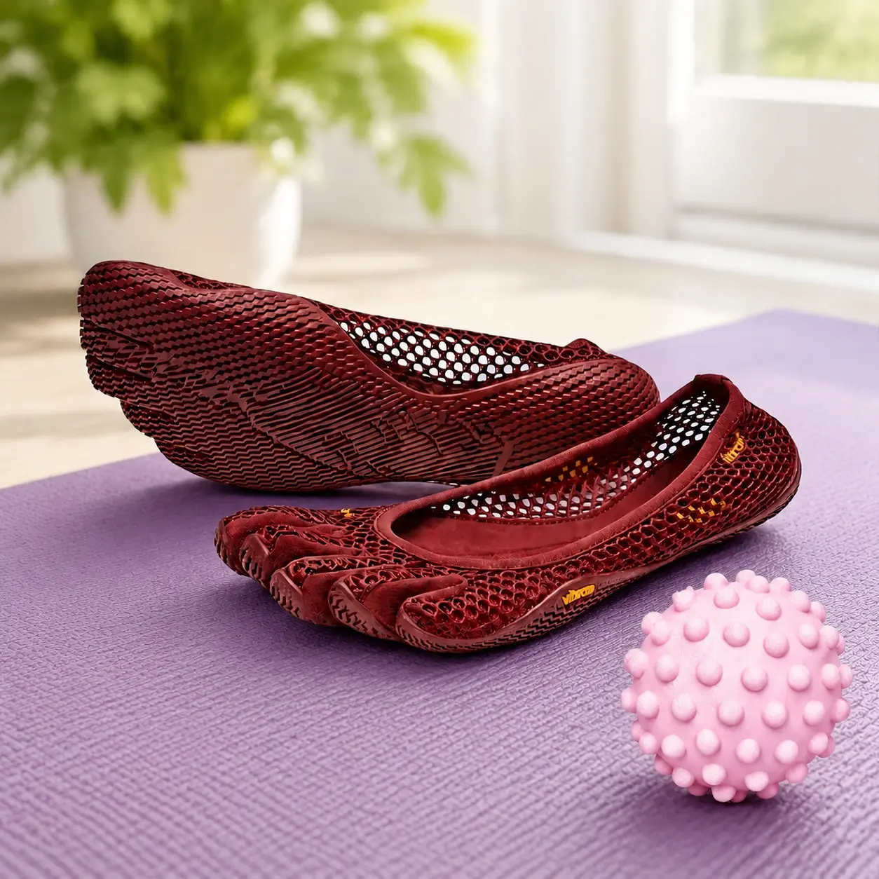 Integrated Split Toe Minimalist Barefoot Shoes Breathable Mesh Slip On Flats Anti Slip Sole Yoga Pilates Swimming Workout Beach Footwear