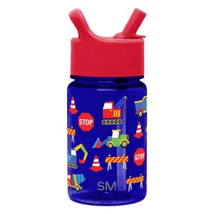 Simple Modern Kids Summit Plastic Water Bottle with Leak Proof Straw Lid 12oz - BPA-Free, Reusable, Durable for Toddlers