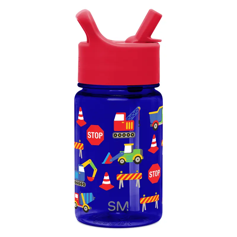 Simple Modern Kids Summit Plastic Water Bottle with Leak Proof Straw Lid 12oz - BPA-Free, Reusable, Durable for Toddlers