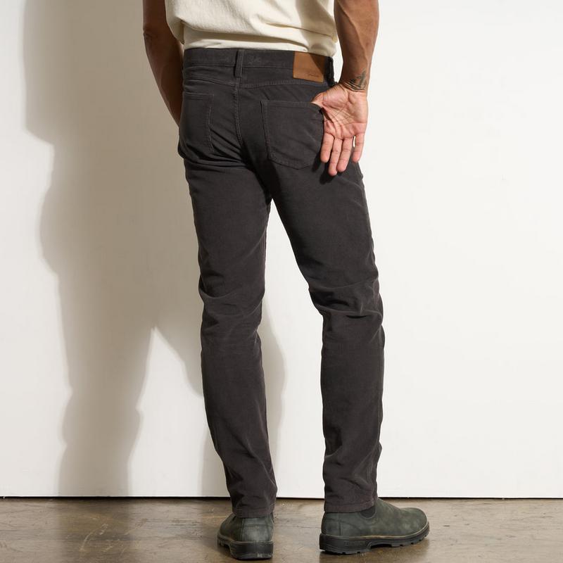 Rowan JD 5 Pocket Corduroy Pant - Washed Black