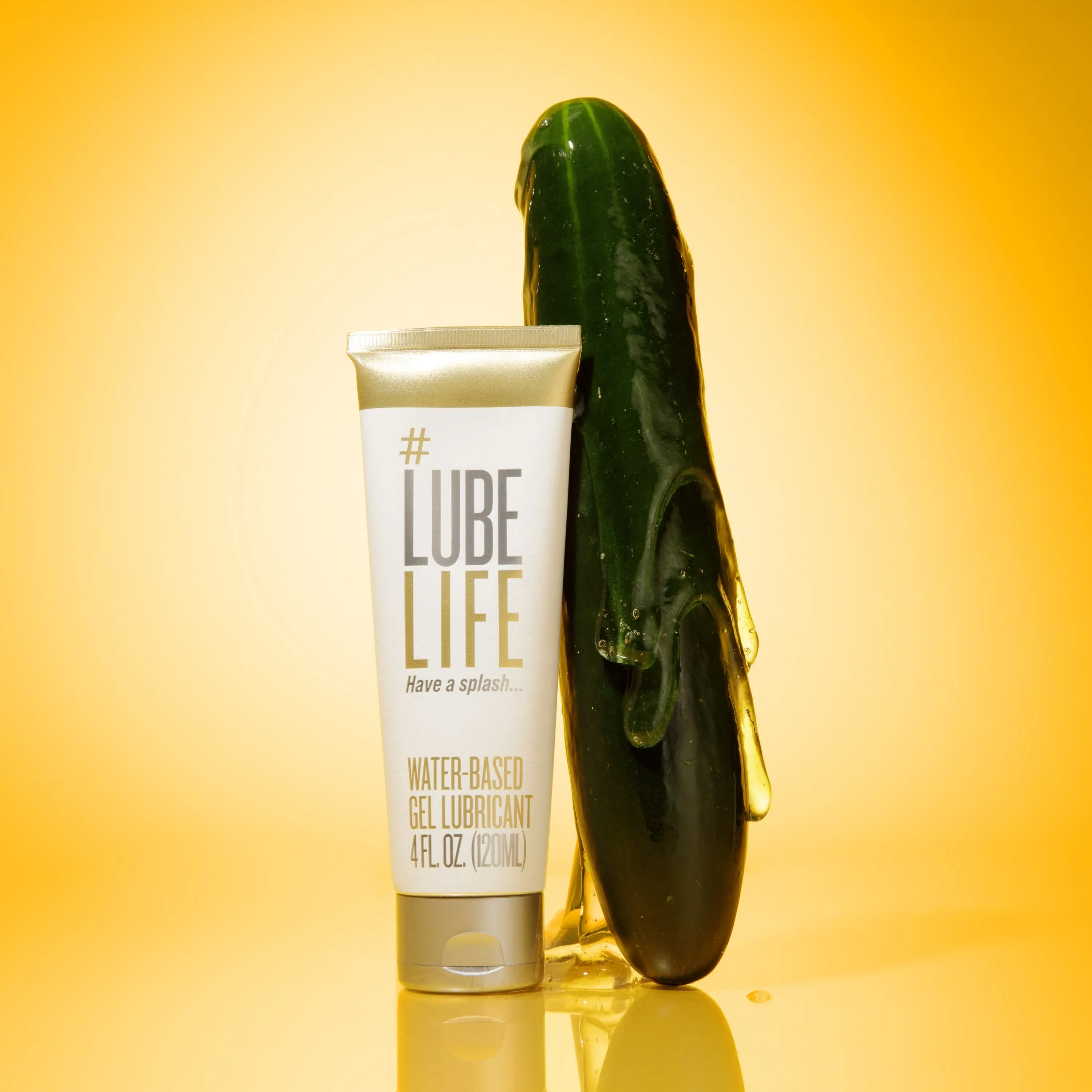 LubeLife - Water-Based Gel Personal Lubricant – Thick Cushion Formula, Non-Drip & Condom Safe (4.2 oz / 125ml)