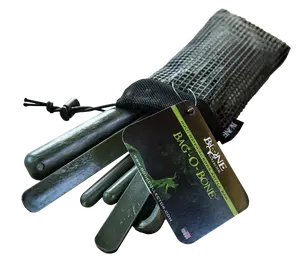 Bone Collector Bag-O-Bone Deer Hunting Call - Replicates Tine Clashing Sound for Sparring & Dominance Fights - Non-Slip Rubber Case Included