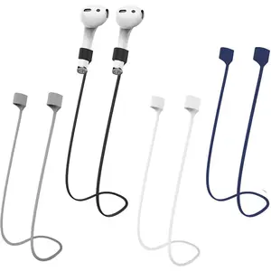 F-HPS04  Magnetic Anti-Lost Straps for AirPods,Colorful Soft Silicone Sports Lanyard, Neck Rope Cord