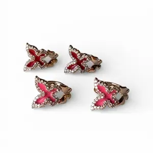butterfly earring gold plated