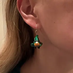 Lepre-Gnome Earrings — St. Patrick’s Day — Sterling Silver Hooks