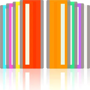 24 count Reading Guide Strips Overlay Guide Strips for  Colored Overlays Bookmarks Line  for  Dyslexia Reading Strips Student Tools(Mixed Colors)