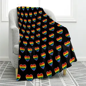 Rainbow Gifts Blanket for Women Men, Colorful Throw Blankets Pride Gifts for LGBT Girls Boys Teens, Lesbian Gay Tie Dye Queer Decor for Home Bed Couch