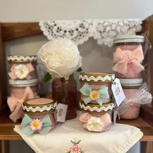 Strawberry Shortcake Canning Jar Candles